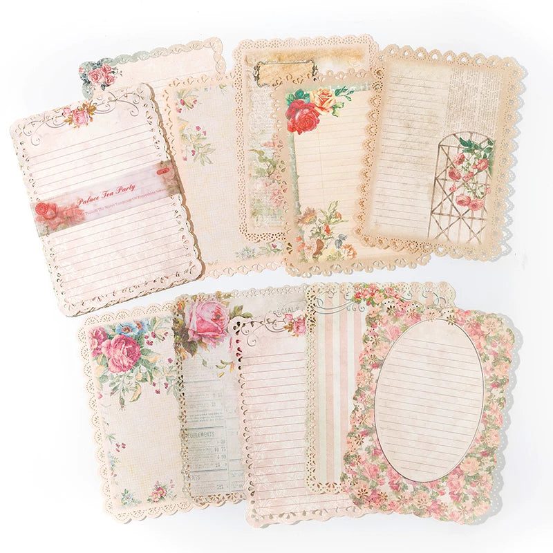 Vintage Floral Lace Scrapbook Paper Pack