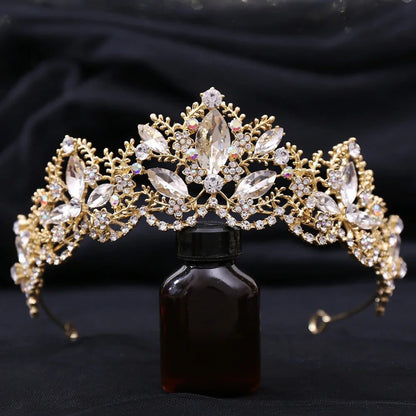 Luxury Crystal Tiara for Bridal Hair Jewelry