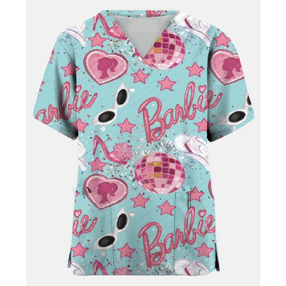 Cute Nurse Scrubs T-Shirt for Women