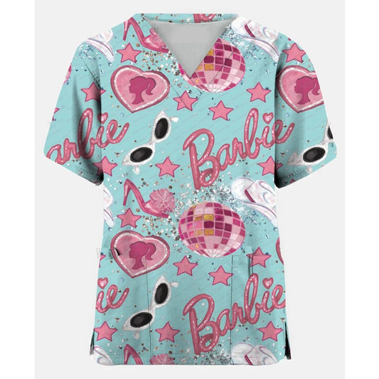 Cute Nurse Scrubs T-Shirt for Women