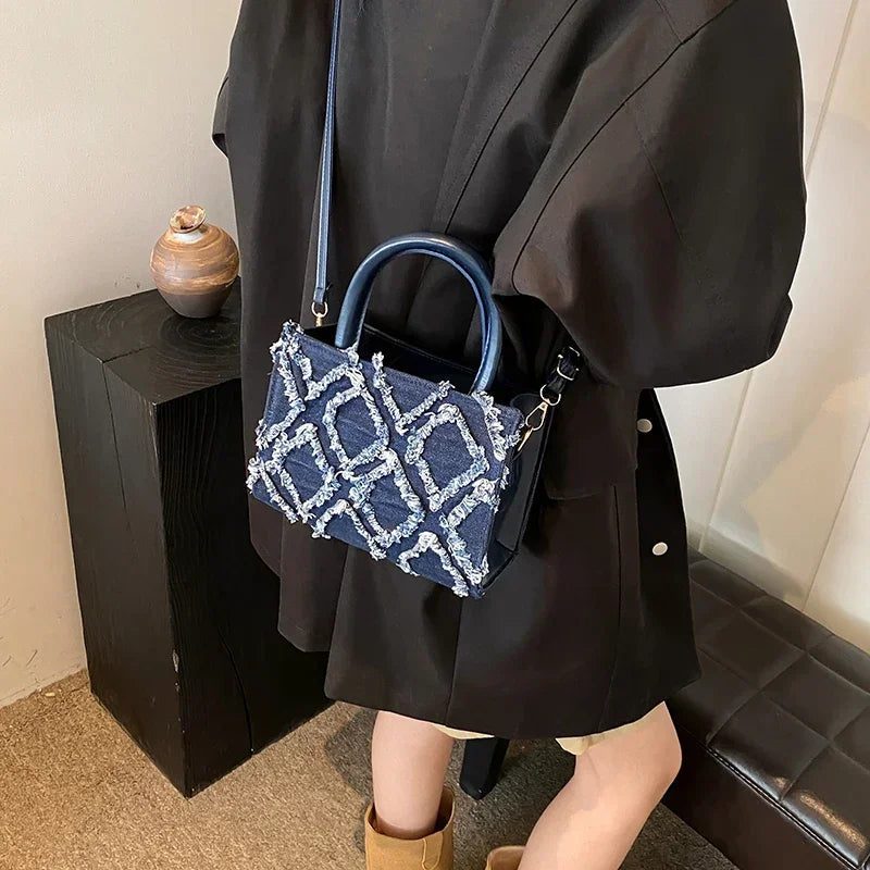 2024 Fashion Denim Messenger Bags for Women