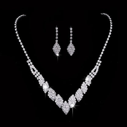 Elegant Crystal Bridal Jewelry Set for Weddings