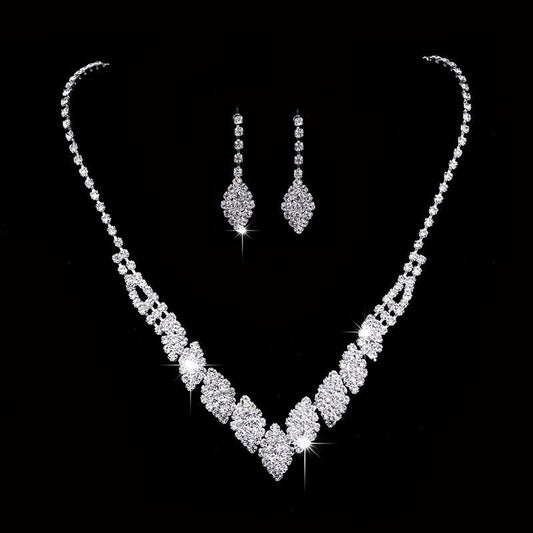 Elegant Crystal Bridal Jewelry Set for Weddings