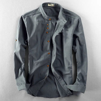 Men's Linen Cotton Shirt - Harajuku Style