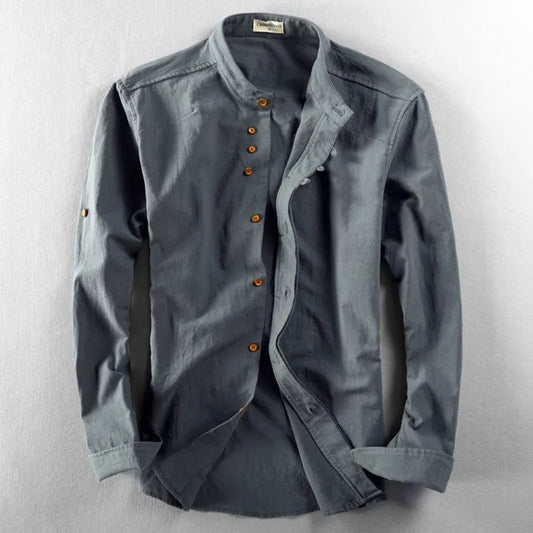 Men's Linen Cotton Shirt - Harajuku Style