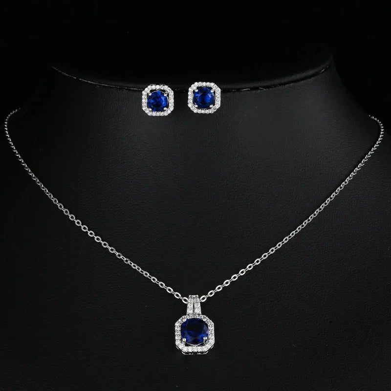 Elegant Bridal Jewelry Set: Water Drop Earrings