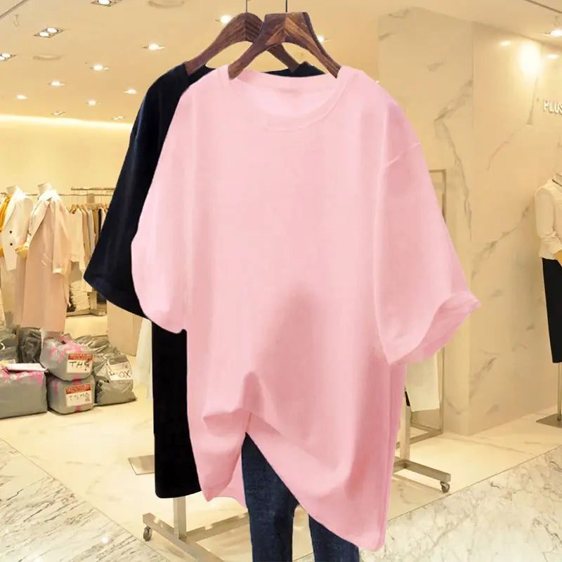 Trendy Oversized Cotton T-Shirts for Women