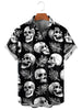 Funny Vintage Skull Floral Hawaiian Shirt