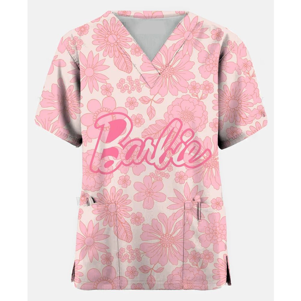 Cute Nurse Scrubs T-Shirt for Women