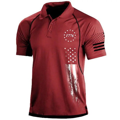 1776 Independence Day Men's Golf Polo Shirt