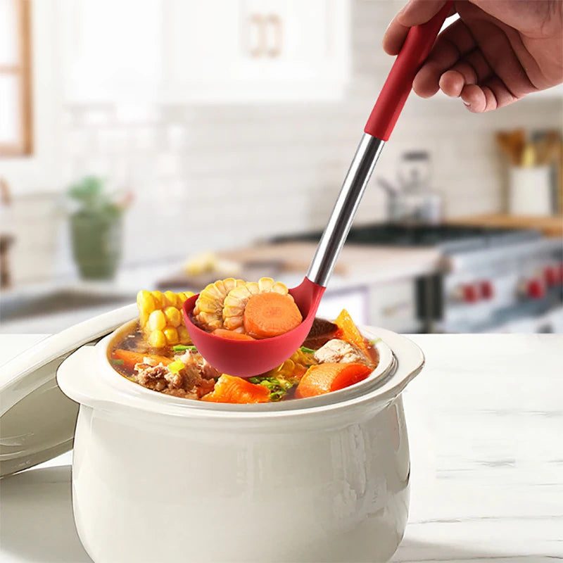 Silicone Utensil Set for Nonstick Cookware