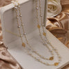 Elegant Vintage Camellia Pearl Long Necklace