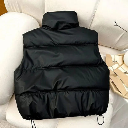 Women’s Warm Sleeveless Puffer Vest Jacket