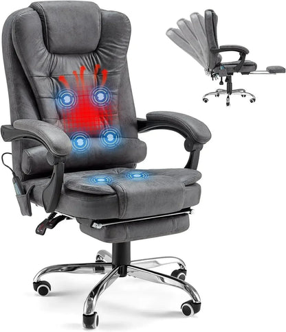 Ergonomic Reclining Office Chair with Heat