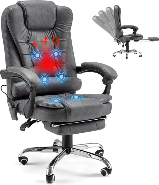 Ergonomic Reclining Office Chair with Heat