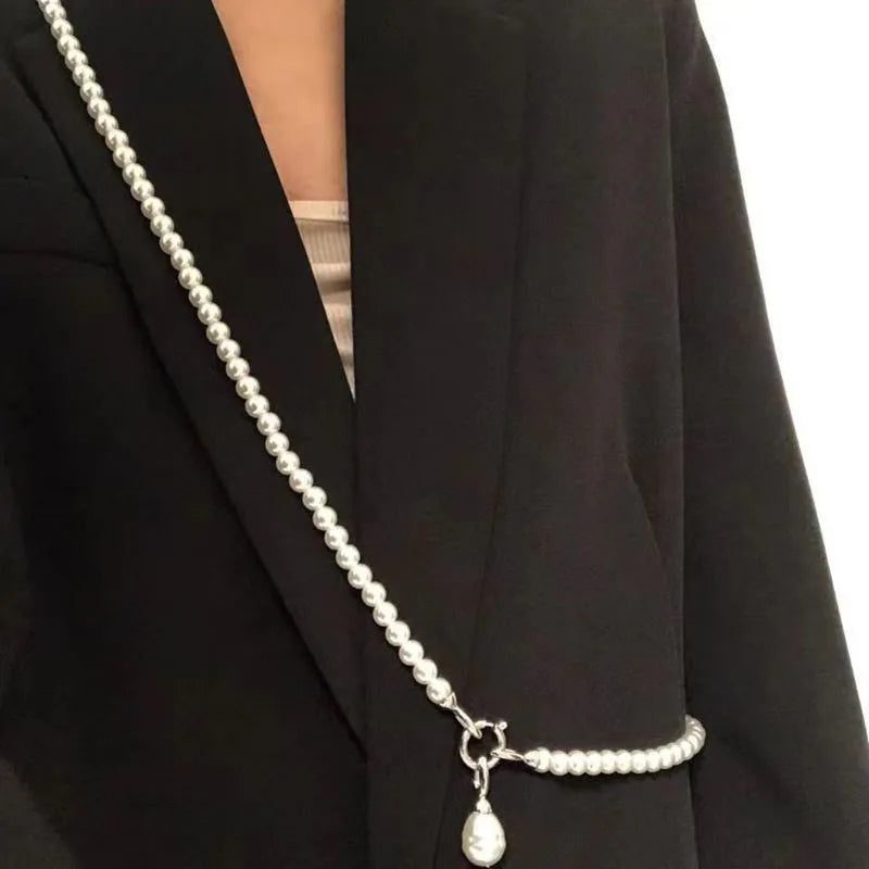 Statement Pearl Long Necklace for Women