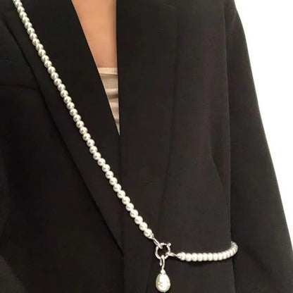 Statement Pearl Long Necklace for Women
