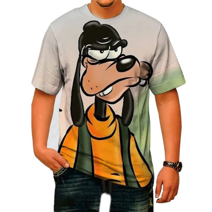 Men's Cartoon Print Summer Casual T-Shirt