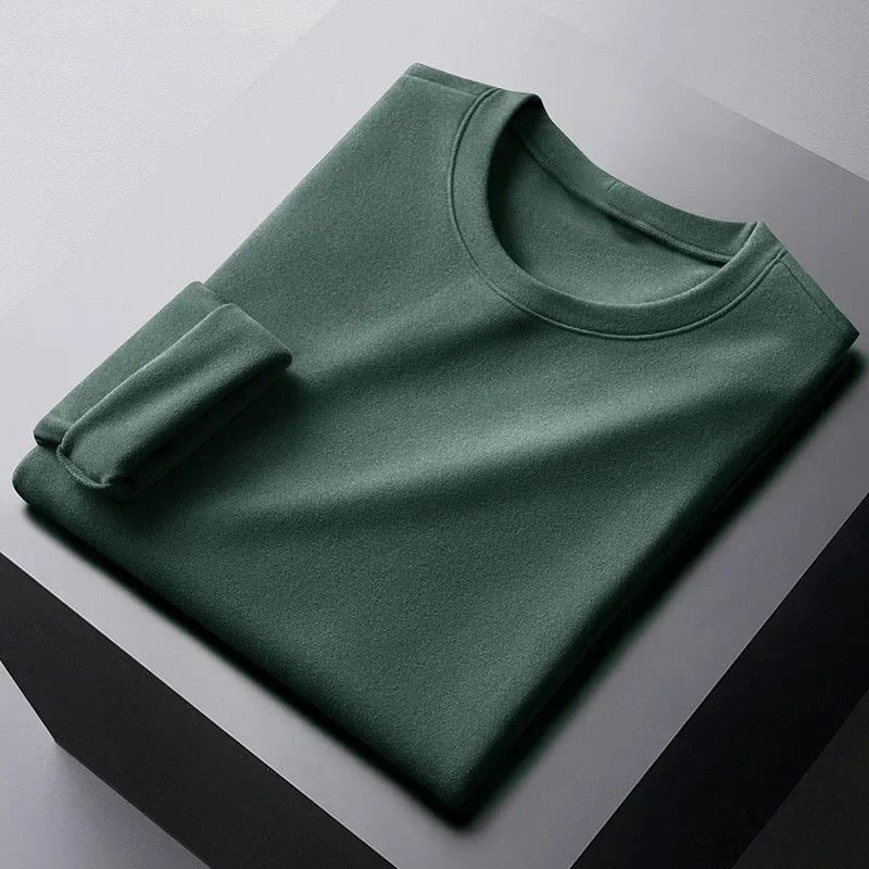 Men's Thermal Long Sleeve Velvet Undershirt