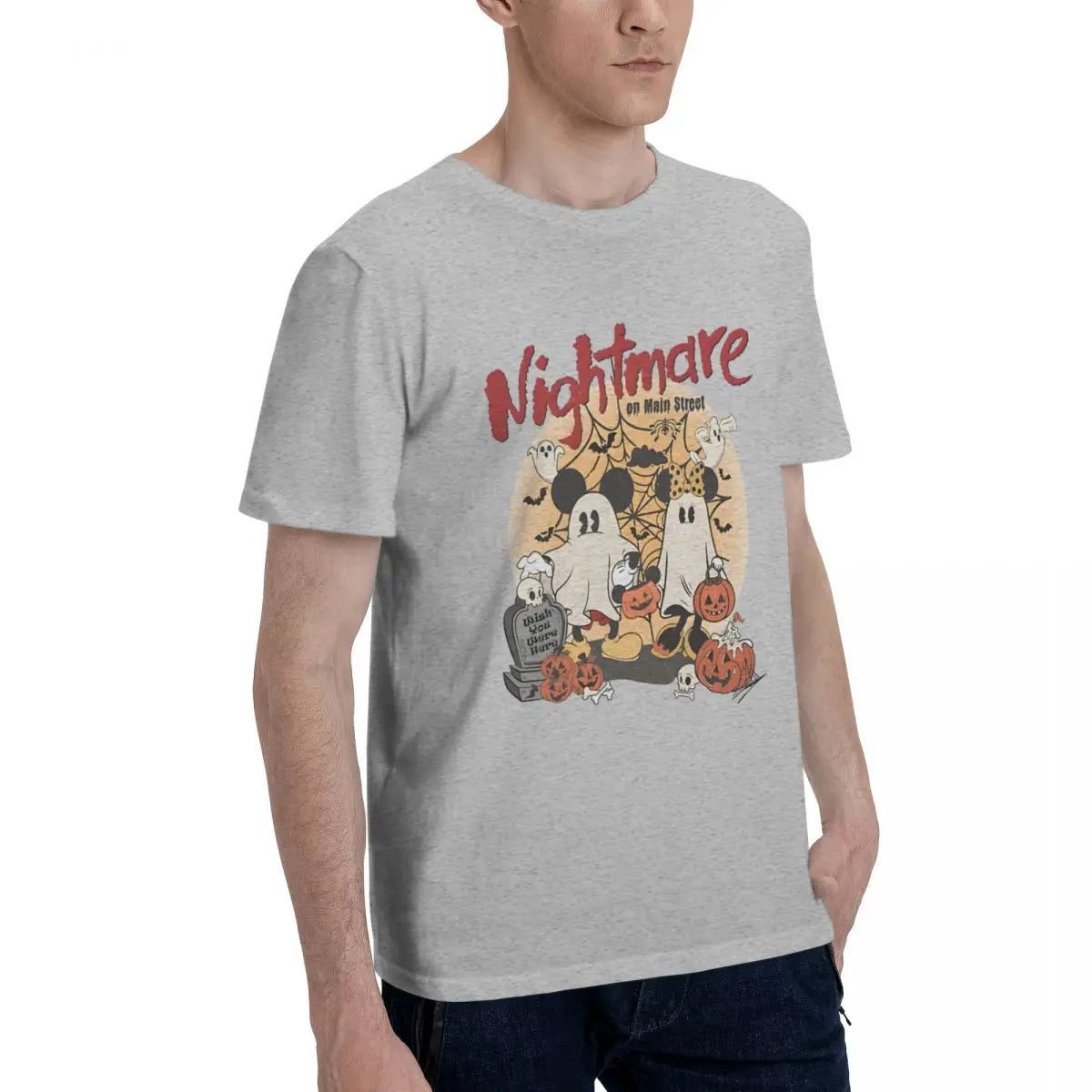 Mickey Minnie Halloween Ghost Men's T-Shirt