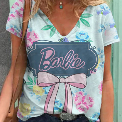 Trendy 3D Pink Kawaii T-Shirt for Women