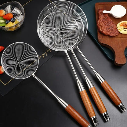 Large Stainless Steel Slotted Spoon for Cooking