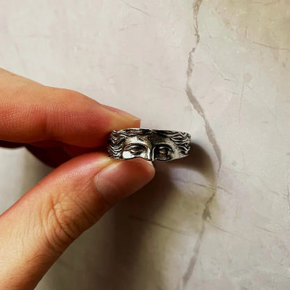 Vintage Greek Mythology Venus Half Face Ring