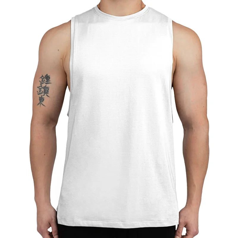 Men's Summer Cotton Sleeveless Workout Tank Top