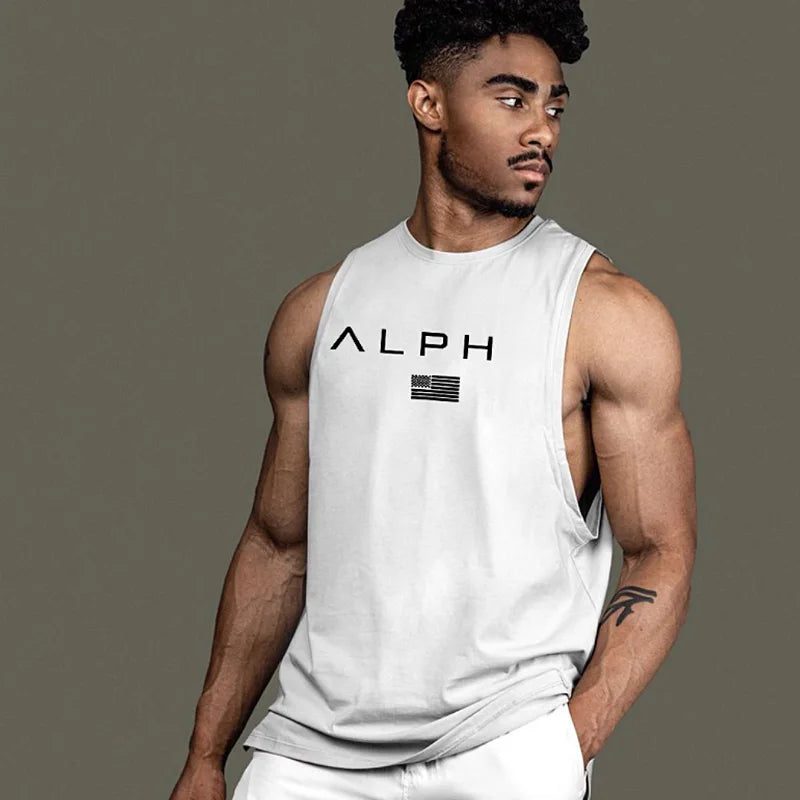 Men's Summer Cotton Sleeveless Workout Tank Top