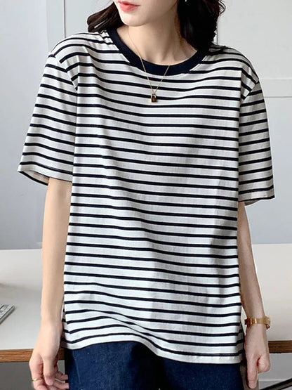 2024 Summer Women’s Striped Long Sleeve Tee