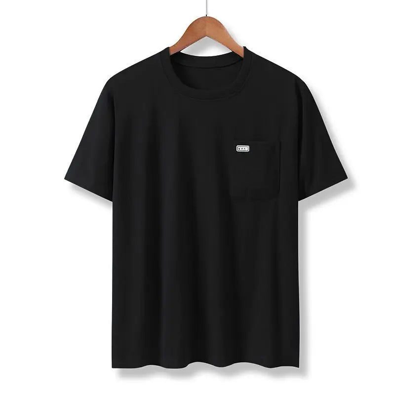 Men's Casual Cotton Pocket T-Shirt - Summer