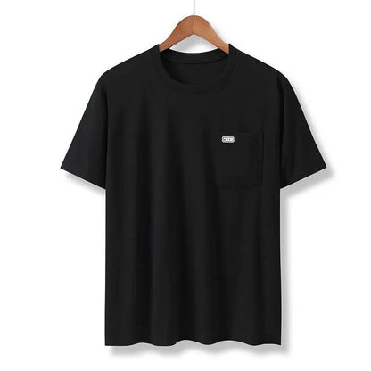 Men's Casual Cotton Pocket T-Shirt - Summer