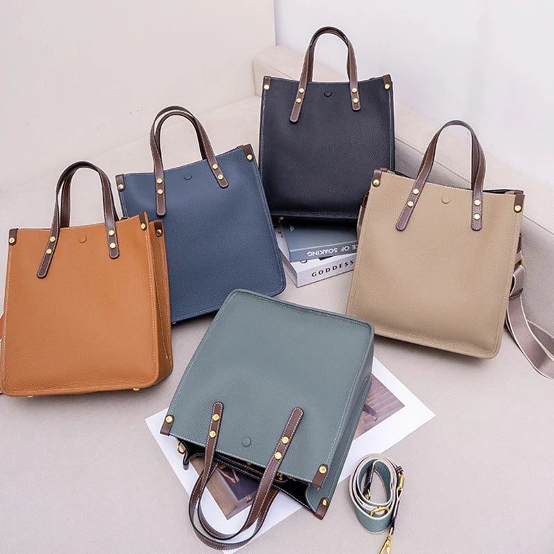 2024 Trendy Leather Tote Bags for Women