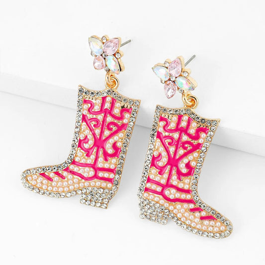 Bohemian Western Cowgirl Beaded Earrings for Women