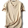 Plus Size Linen Short Sleeve Shirts for Men