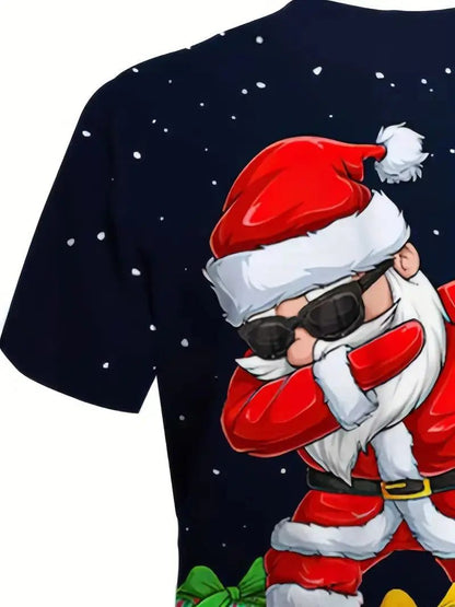 Kids Christmas Dance Santa T-Shirt Gift
