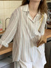 Trendy Oversized Striped Cotton Shirts for Women