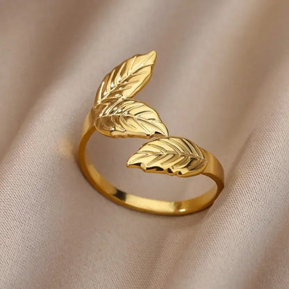 Waterproof Aesthetic Heart Gold Wedding Ring