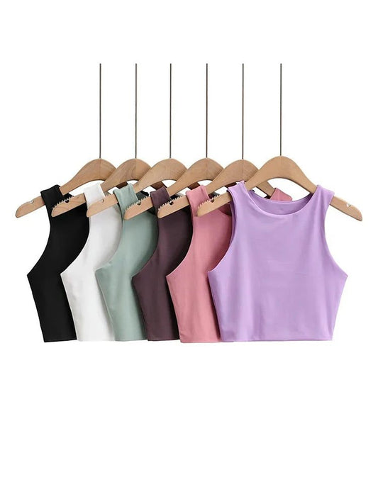 Sexy Slim Sleeveless Nylon Tank Tops Women