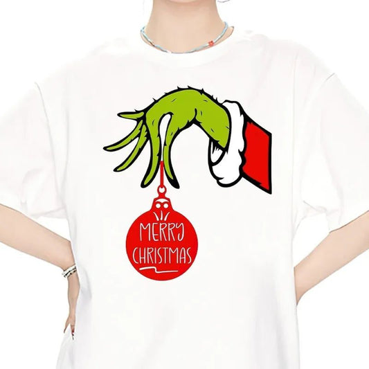 Couple Christmas T-Shirt Short Sleeve Fashion