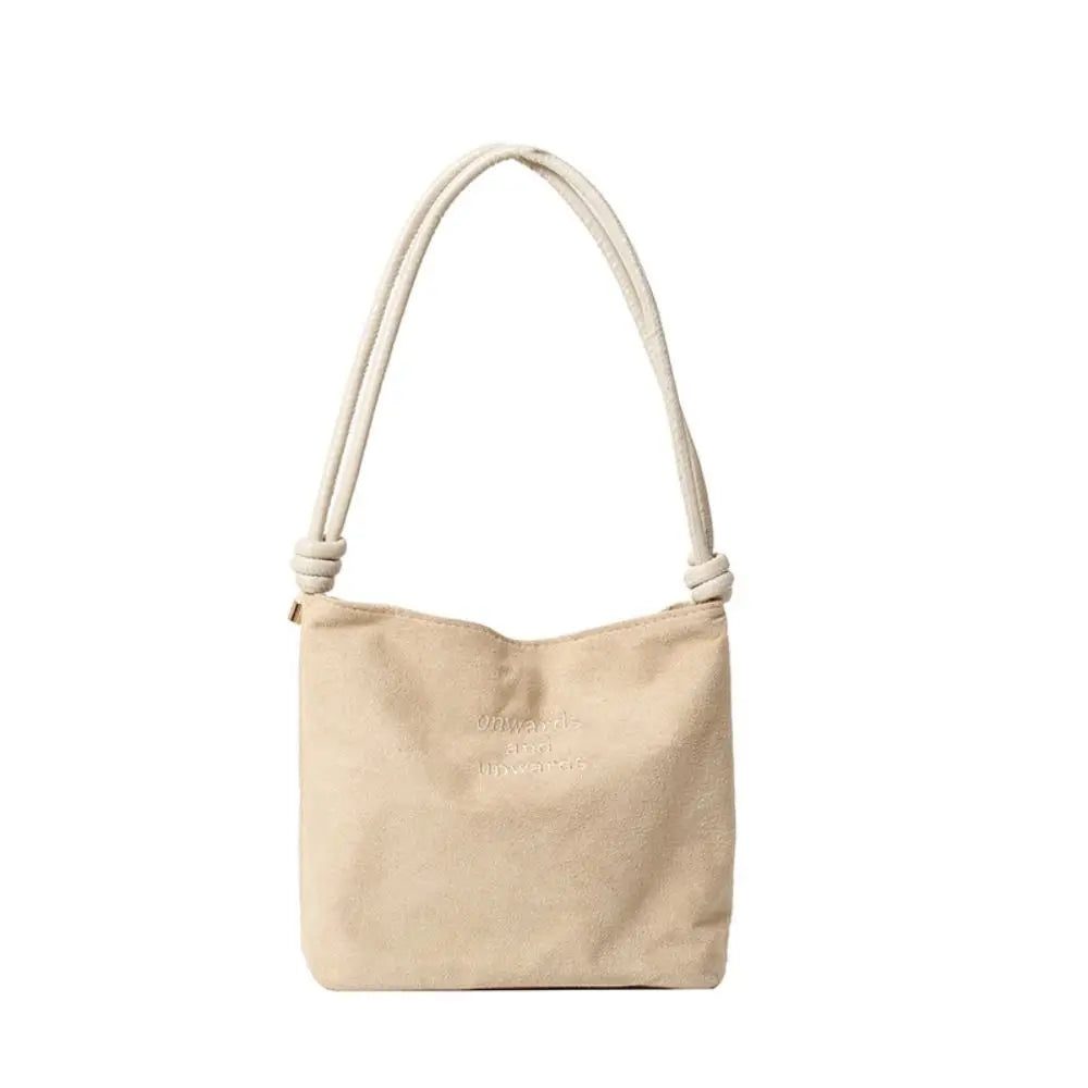 Large Suede Bucket Bag with Adjustable Strap