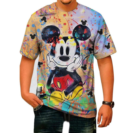 Men's Casual Mickey Mouse Summer T-Shirt