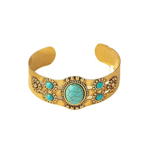 Wholesale Southwestern Blue Turquoise Bangle Bracelet