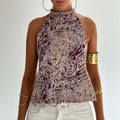 Women’s Halter Neck Crop Tops Summer