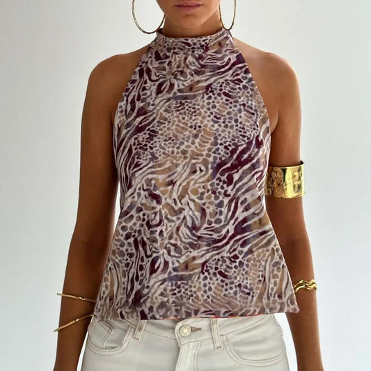 Women’s Halter Neck Crop Tops Summer