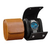Portable Leather Watch Case for Travel Storage