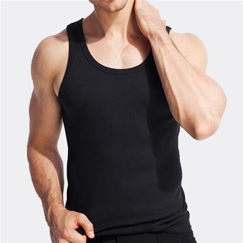 Men's Cotton Muscle Vests for Gym Workouts
