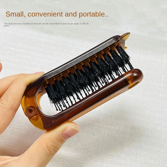 Portable Foldable Hair Comb and Scalp Brush