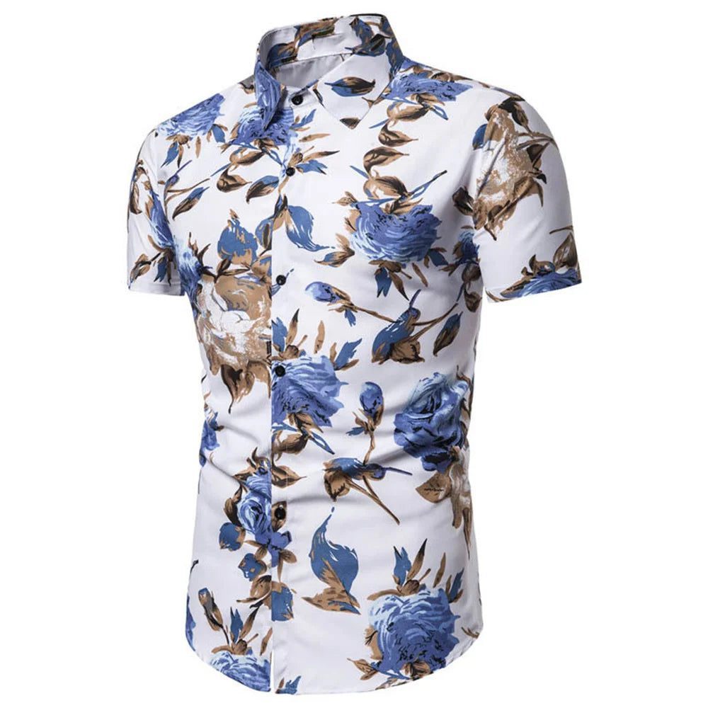 Men's Hawaiian Floral Shirt - Summer Style