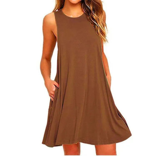 Plus Size Casual T-Shirt Dress for Summer